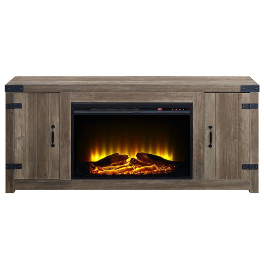 Tobias - 25" Fireplace - Rustic Oak