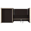 Coaster Furniture Halston 800702 47-inch 2-Drawer Office Desk with Cabinet - Cappuccino IMAGE 11