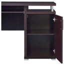 Coaster Furniture Tracy 800107 55-inch 2-Drawer Office Computer Desk - Cappuccino IMAGE 10