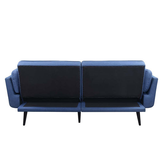 Nafisa - Adjustable Sofa & Ottoman - Blue Fabric