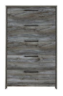 Baystorm - Five Drawer Chest - Gray