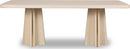 Zinnia - Ash Wood Double Pedestal Dining Table - White Sand