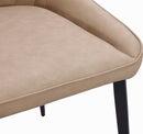 Lucia - Metal Leg Upholstered Synthetic Leather Dining Chair (Set of 2)