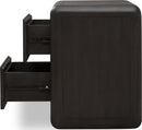 Xolani - Two Drawer Acacia Wood Nightstand - Jaguar