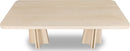 Zinnia - Ash Wood Double Pedestal Dining Table - White Sand