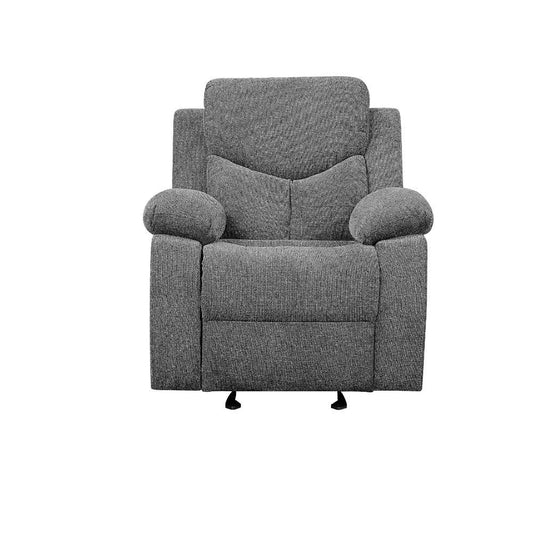 Kalen - Motion Glider Recliner - Gray Chenille
