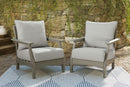 Visola - Lounge Chair With Cushion (Set of 2) - Gray