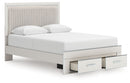 Zuraleus - Upholstered Panel Platform Storage Bedroom Set