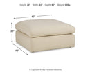 Elyza - Oversized Accent Ottoman - Linen