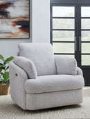 Alainmont Next-Gen Nuvella - Swivel Power Recliner - Stone