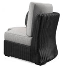 Beachcroft - 5-Piece Outdoor Sectional - Black / Light Gray