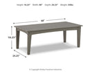 Visola - Rectangular Cocktail Table - Gray