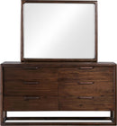 Sol - Six Drawer Acacia Wood Dresser - Brown Spice
