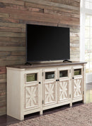 Bolanburg - Extra Large TV Stand - White / Brown / Beige