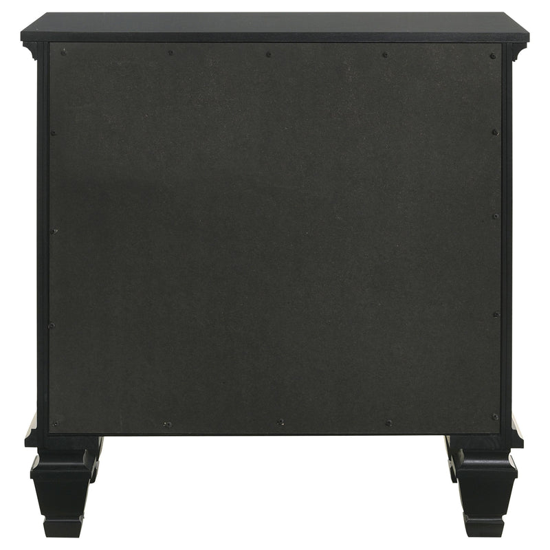 Coaster Furniture Sandy Beach 201322 3-Drawer Nightstand - Black IMAGE 6