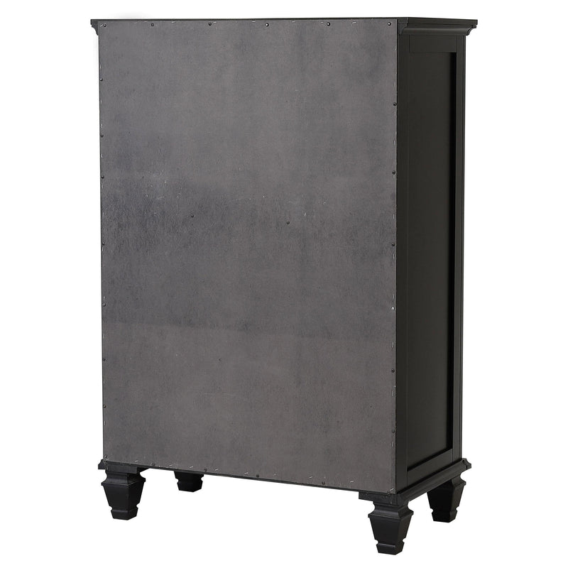 Coaster Furniture Sandy Beach 201325 5-Drawer Bedroom Chest - Black IMAGE 7