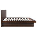 Coaster Furniture Jessica 200711KE Wood Eastern King LED Panel Bed - Cappuccino IMAGE 5