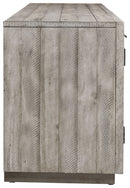 Naydell - XL TV Stand With Fireplace Option - Gray