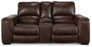 Alessandro - PWR REC Loveseat/Con/Adj HDRST - Walnut