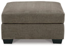 Mahoney - Oversized Accent Ottoman - Chocolate