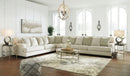 Rawcliffe - Left Arm Facing Sofa 4 Pc Sectional - Parchment