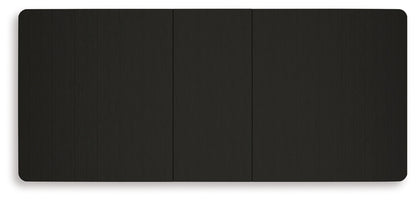 Portdown - Rectangular Dining Room Extension Table - Black