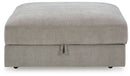 Aslan Court - 5 Pc. - 4-Piece Sofa Pit Sectional, Ottoman - Pebble
