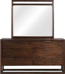 Sol - Beveled Glass Wall Or Dresser Mirror - Brown Spice