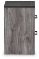 Bronyan - Two Drawer Night Stand - Dark Gray