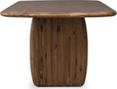 Xolani - Rectangular Acacia Wood Pedestal Table - Impala