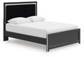 Zuraleus - Upholstered Panel Platform Bed With Roll Slats