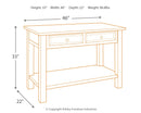 Tyler Creek - Sofa Table - Grayish Brown / Black