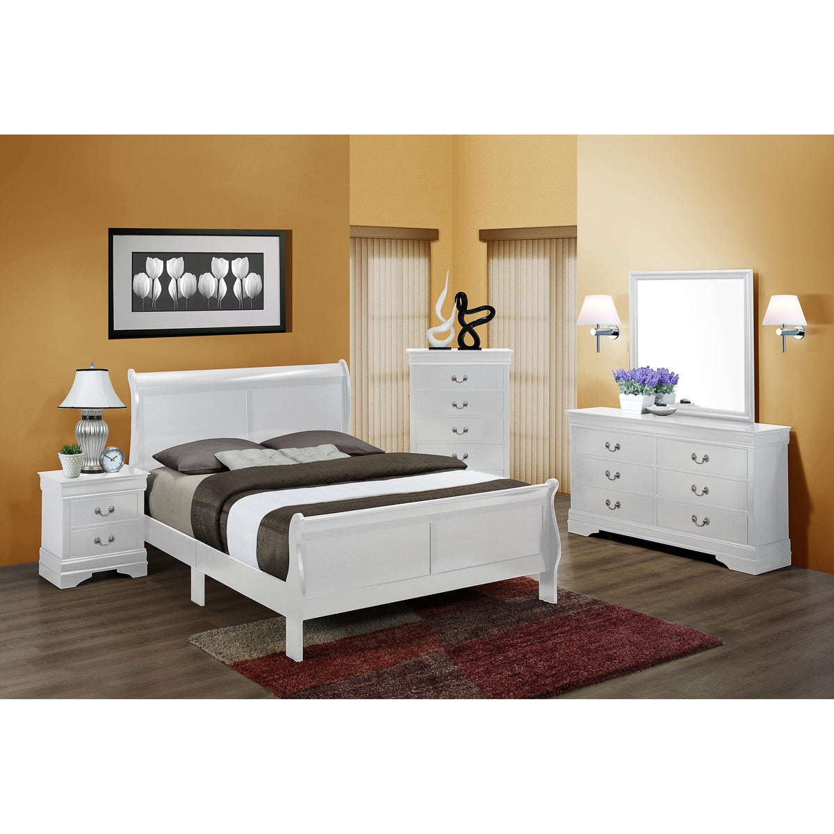  Crown Mark Louis Philip B3650 7 pc Queen Sleigh Bedroom Set IMAGE 1