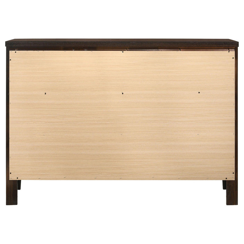 Coaster Furniture Carlton 202093 6-Drawer Dresser - Cappuccino IMAGE 6