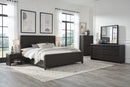 Xolani - Five Drawer Acacia Wood Chest With Jewelry Tray - Jaguar