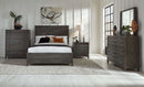 Townsend - Solid Wood Three Drawer Nighstand - Gunmetal