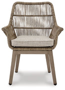 Beach Front - Arm Chair With Cushion (Set of 2) - Beige