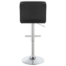  Coaster Furniture Lenny 102554 Upholstered Adjustable Bar Stool - Black (Set of 2) IMAGE 6