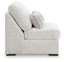 Cuddle Plush - 3 Pc. - 3-Piece Sectional, Chair And Ottoman - Arctic