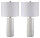 Steuben - Ceramic Table Lamp (Set of 2) - White