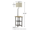 Shianne - Metal Tray Lamp  - Black