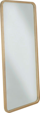 Penny - Beveled Glass Floor Mirror - Buff Cream