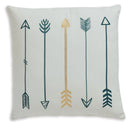 Gyldan - Pillow (Set of 4) - White / Teal / Gold