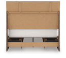 Chirason - 3 Pc. - Full Panel Storage Bed, Dresser And Mirror - Brown