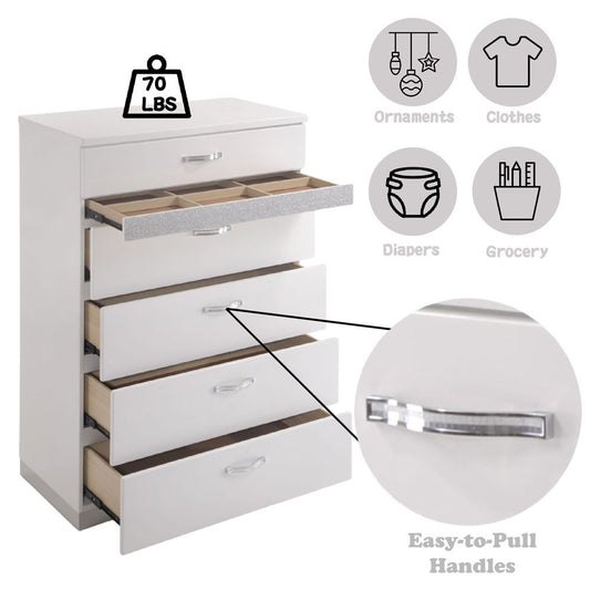 Naima II - Chest - White High Gloss