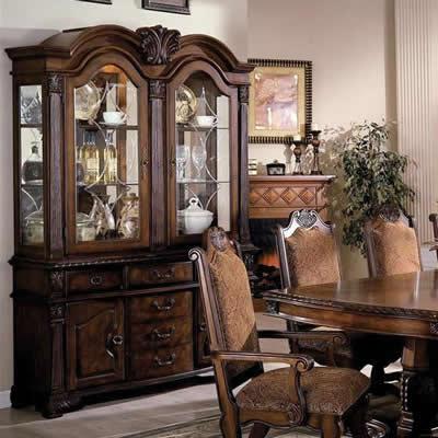 Crown Mark Neo Renaissance 2 pc China Cabinet 2400-B/2400-H IMAGE 1