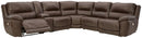Dunleith - Power Sectional 6 Pc - Chocolate