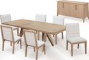 Sumire - Ash Wood Rectangular Extension Table - Ginger