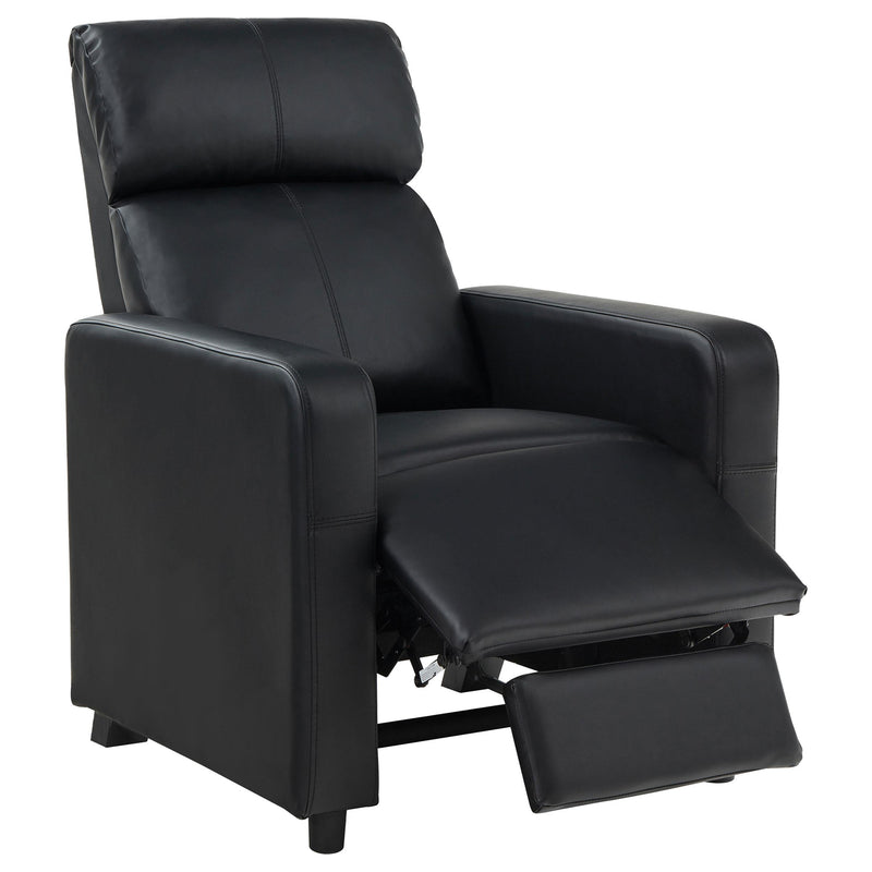 Coaster Furniture Leather Match 1-Seat Home Theatre Seating 600181 IMAGE 2