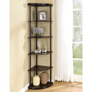 Coaster Furniture Bonwick 800279 72-inch 5-shelf Corner Bookshelf - Cappuccino IMAGE 8